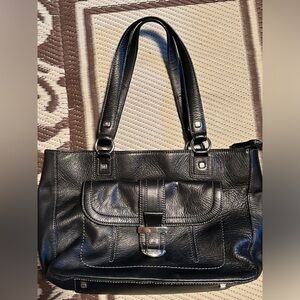 AIGNER LEATHER SHOULDER BAG PURSE